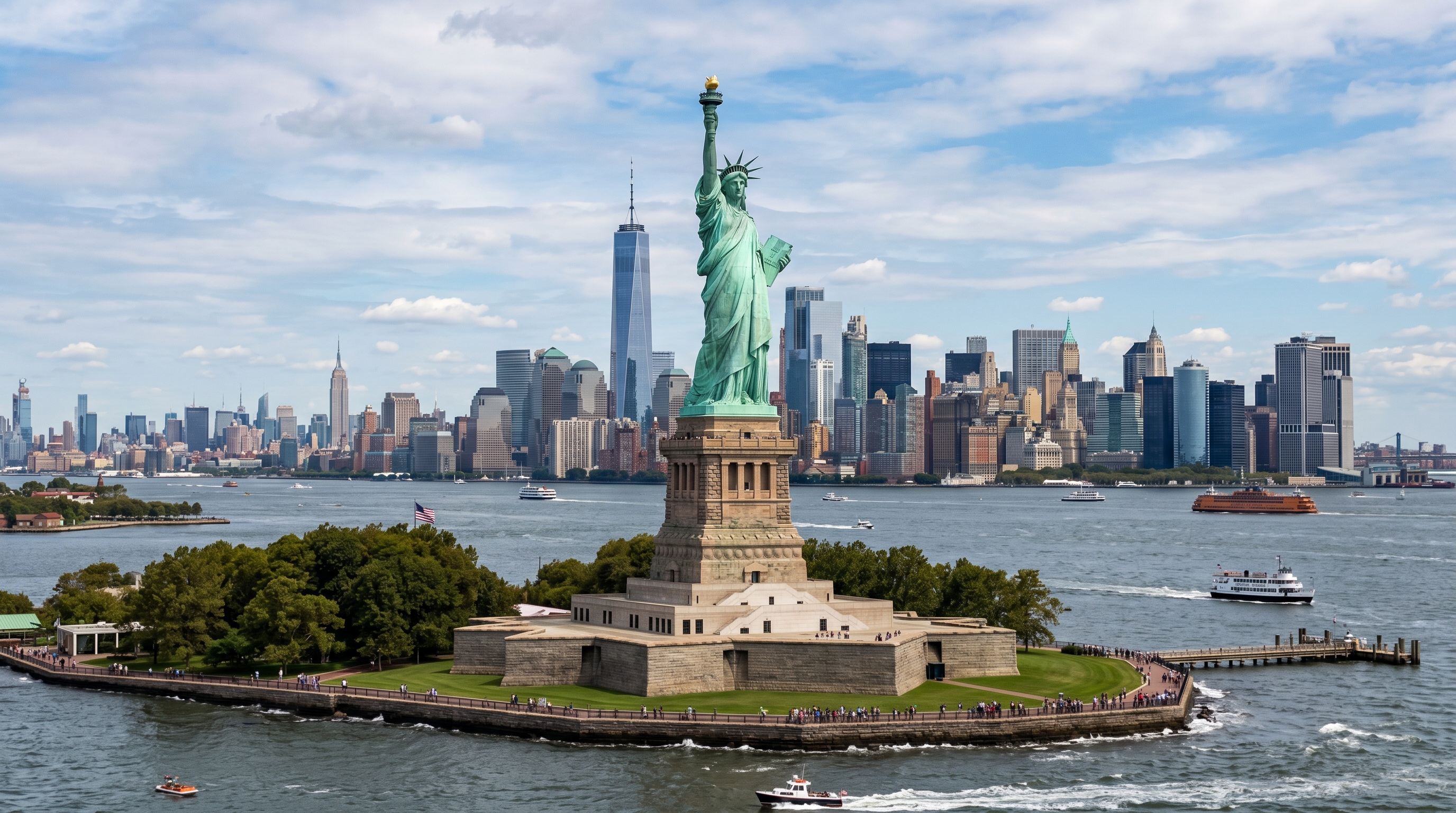 Statue of Liberty & Lower Manhattan